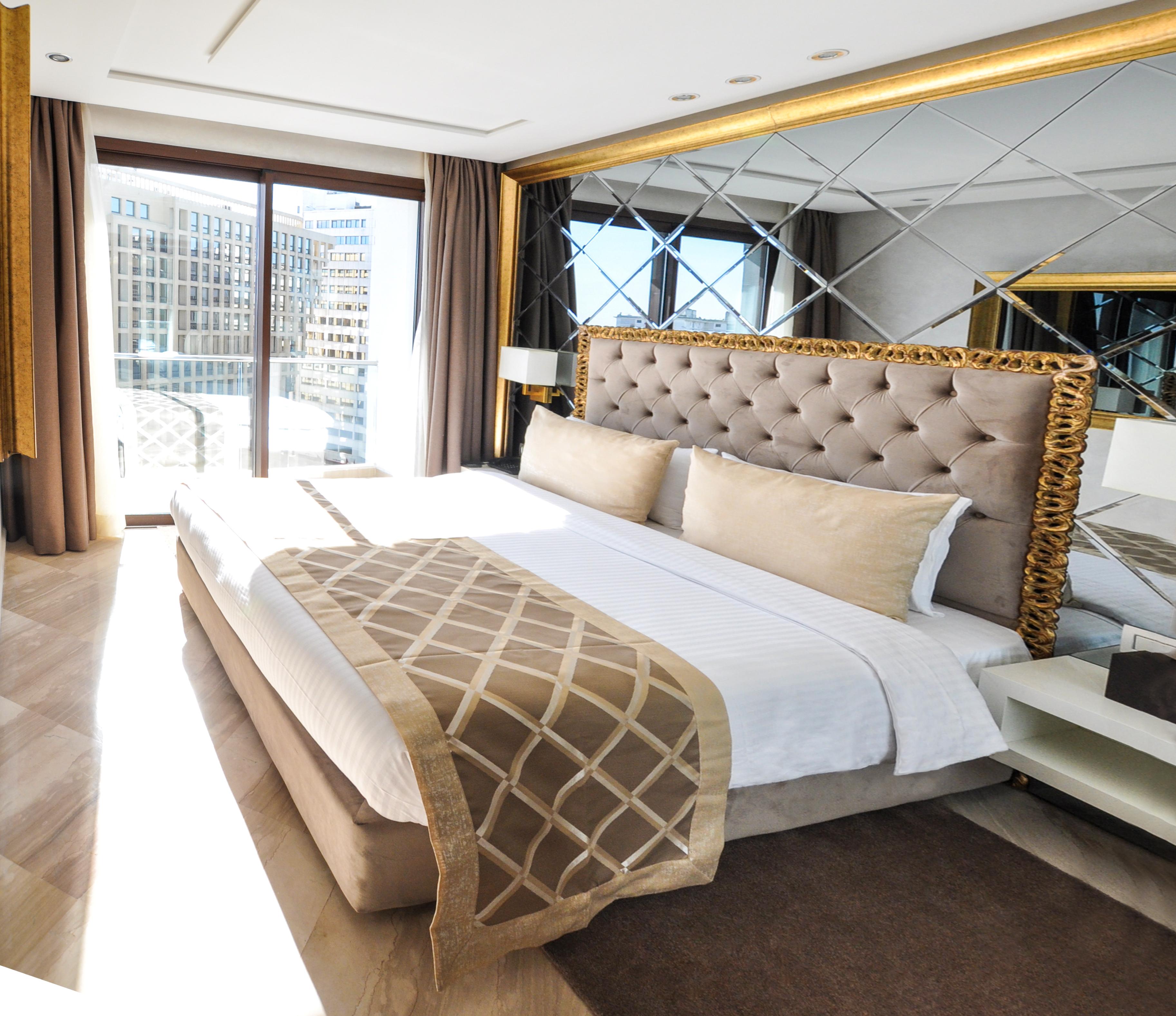 Suite Hotel Casa Diamond Casablanca Bagian luar foto A bed